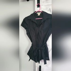 Gently worn pinstrip top